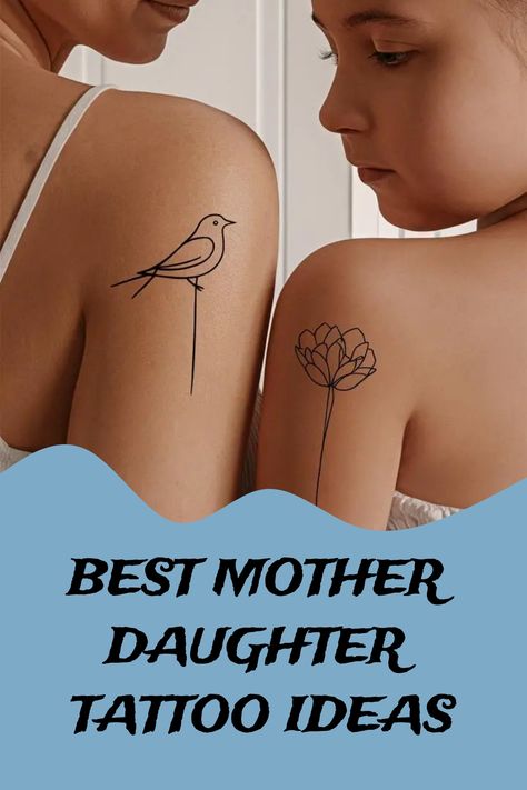 Best Mother Daughter Tattoo Ideas Native American Mother Daughter Tattoos, Hawaiian Mother Daughter Tattoos, Best Mother Daughter Tattoos, Mother Daughter Zodiac Tattoos, Mother Daughter Tattoos Simple, Mother Daughter Small Tattoos Matching, Irish Mother Daughter Tattoos, Bonus Mom Tattoo Ideas, Meaningful Mother Daughter Tattoos