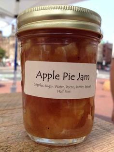 Canning Recipe – Apple Pie Jam Recipe Apple Pie, Apple Pie Jam, Canning Jam Recipes, Canning 101, Canning Fruit, Canning Recipe, Jam Recipes Homemade, Canning Jam, Canning Food Preservation