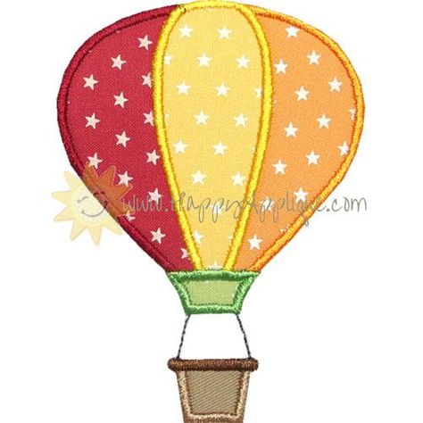 Hot Air Balloon Applique, Hot Air Balloon Decorations, Balloon Clouds, Baby Applique, Creeper Minecraft, Appliqué Quilts, Machine Applique Designs, Baby Quilt Patterns, Applique Templates