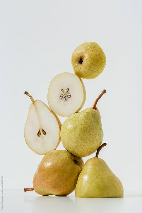 Ingredients Photography, Food Art Photography, Pear Fruit, Object Photography, Still Life Fruit, Fruit Photography, Food Poster Design, Photo Stands, Still Photography