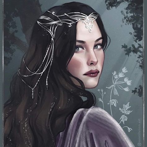 Character Form, Arwen Undomiel, Full Drawing, Tolkien Elves, Tolkien Art, Lotr Art, Fantasy Lovers, Jrr Tolkien, Thranduil