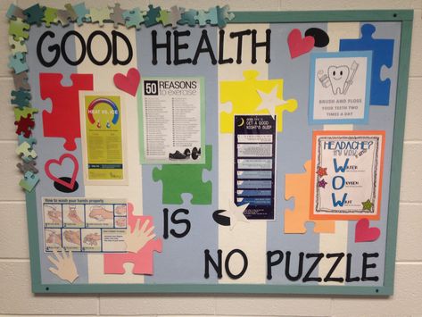 Healthcare Bulletin Boards, Middle School Nurse Bulletin Board Ideas, Medical Bulletin Board Ideas, Nursing Education Board Ideas, Health Classroom Decor, School Nurse Door Decoration, School Nurse Decorations, School Nurse Elementary, School Nurse Door