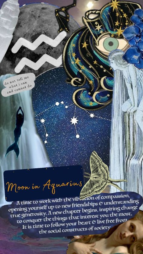 New Moon in Aquarius #aquarius #newmoon #astrology #zodiac #starsign #witch Moon In Aquarius Woman, Aquarius Moon Aesthetic, Aquarius Witch, New Moon In Aquarius, Moon Aquarius, Aquarius Moon, Aquarius Aesthetic, Moon In Aquarius, Aquarius Woman