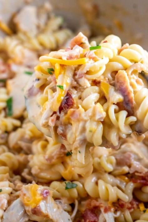 Chicken Bacon Ranch Noodle Casserole, Chicken Bacon Alfredo One Pot Pasta, Chicken Bacon Peas Pasta, Chicken Bacon Ranch Elbow Pasta, Chicken Bacon Ranch Freezer Meal, Popcorn Chicken Pasta Salad, Cheddar Bacon Ranch Chicken Pasta, Chicken Bacon Ranch Pasta Stove Top, Rotisserie Chicken Bacon Ranch Pasta