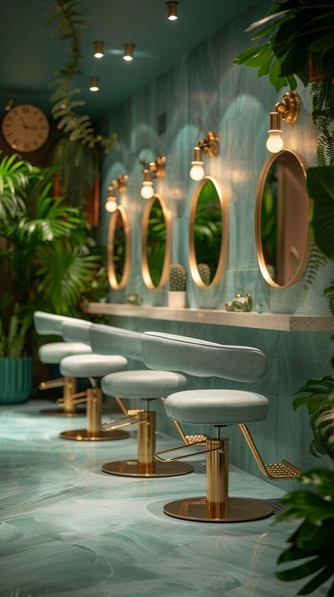 Small Hair Salon Interior Design, Small Beauty Salon Ideas, Beauty Salon Interior Design Ideas, Small Hair Salon, Beauty Shop Decor, Hair Salon Interior Design, Salon Interior Design Ideas, Salon Design Ideas, Beauty Salon Interior Design