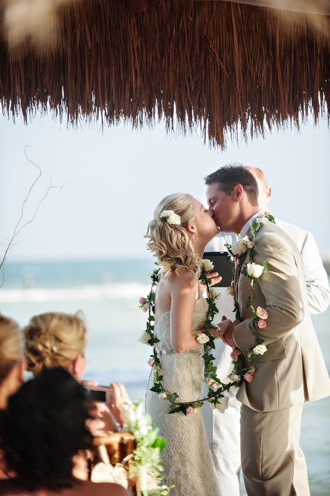 Lei Ceremony Latin Inspired Wedding, Playa Del Carmen Wedding, Affordable Wedding Flowers, Wedding Lasso, Wedding Cord, Catholic Wedding Ceremony, Cheap Wedding Flowers, Informal Weddings, Beach Wedding Flowers