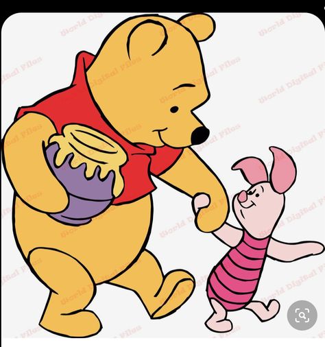 Pooh With Honey, Piglet Winnie The Pooh, Winnie The Pooh And Piglet, Pooh And Piglet, Winnie The Pooh Pictures, Pooh Piglet, Cute Winnie The Pooh, Winnie The Pooh Friends, Disney Art Drawings