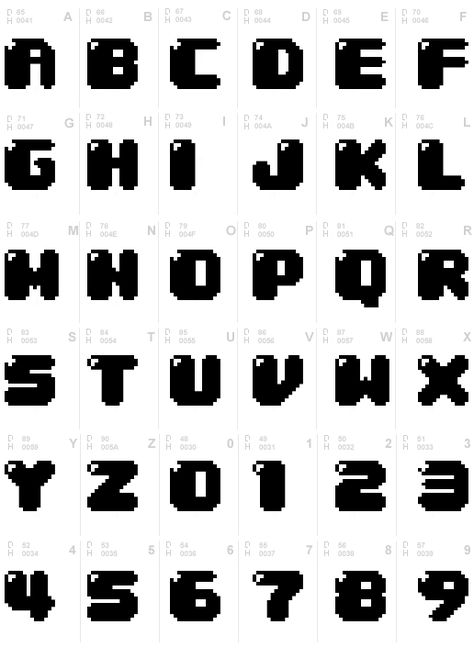 04b_30 Free Pixel Font Fonts Graffiti, Fonts Bubble, Video Game Font, Font Wallpaper, Cool Fonts Alphabet, Letras Cool, Letters Tattoo, Font Love, Game Font