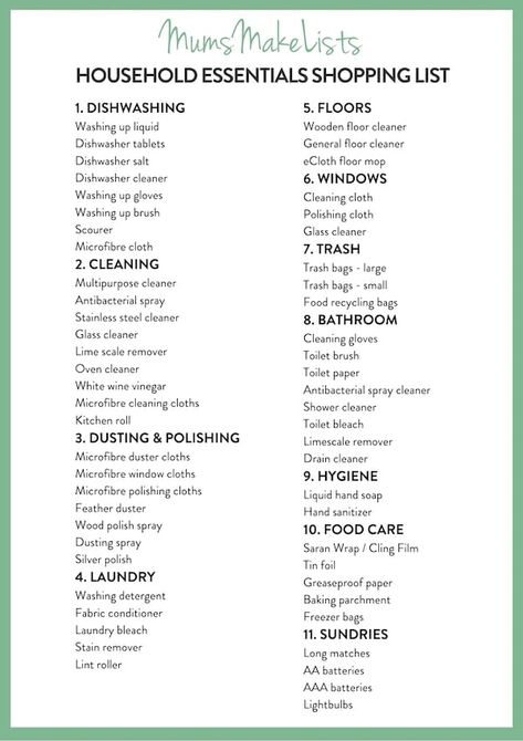 House Essentials List, First Home Checklist, First Apartment Tips, House Checklist, New Home Essentials, First Apartment Essentials, New Home Checklist, First Apartment Checklist, Apartment Checklist