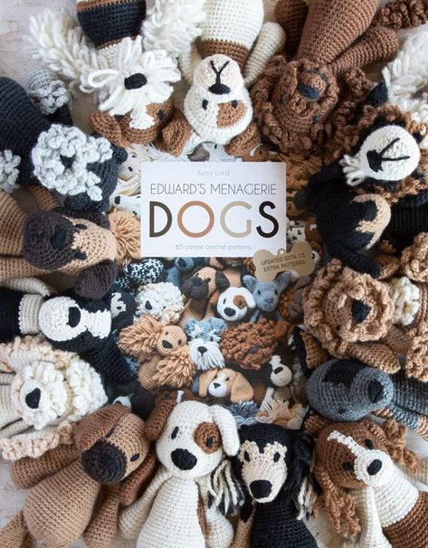 Golden Doodle Crochet Pattern, Brown Labradoodle, Edwards Menagerie, Dog Crossbreeds, Mini Dogs, Dog Books, Beginner Crochet Projects, Crochet Kit, Dog Pattern