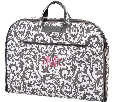 5 Bridesmaid Gift Garment Bags Gray Floral by DoubleBEmbroidery, $169.75 Garmet Bag, Free Monogram, Lds Temple, Baby Monogram, Monogram Jewelry, Garment Bag, Monogram Gifts, Personalized Monogram, Grey Floral