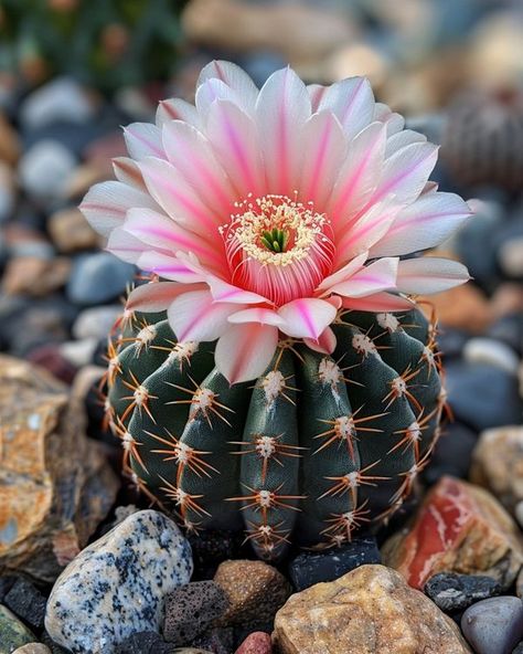 I Love Plant Cactus Aesthetic, Cactus In Bloom, Round Cactus, Cactus Photo, Succulent Photography, Beautiful Succulents, Cactus Pictures, Cactus Water, Cactus Blossom