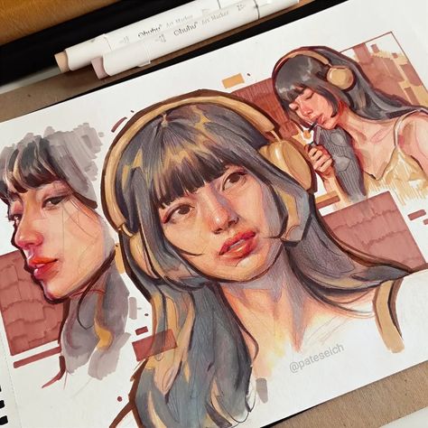 Lee Doona, Inktober Challenge, الفن الرقمي, 13k Followers, 캐릭터 드로잉, Watercolor Art Lessons, Bae Suzy, Arte Inspo, Arte Sketchbook