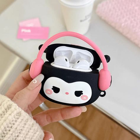 Kuromi Sanrio, Kuromi My Melody, Airpods 2, Airpods 3, Step Up Dance, Black Wallpaper Iphone, Sanrio Kuromi, Airpod Case, Earphone Case