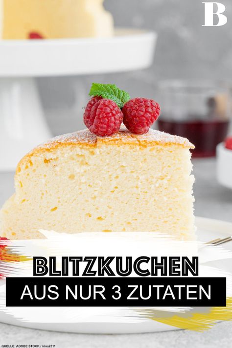 Egal, wie stressig dein Alltag ist: Diesen leckeren Kuchen aus nur drei Zutaten kann jeder ganz einfach nachbacken. #backen #kuchen #blitzrezept Recipe Boards, Low Carb, Low Carb Recipes