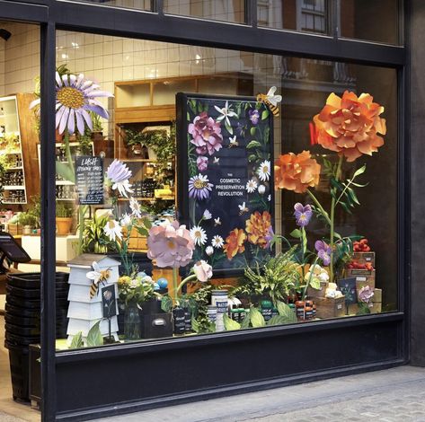 Owen Gildersleeve, Hygge House, Handmade Portrait, Plan Image, Visual Merchandising Displays, Window Display Design, Studio Inspiration, Flower Window, Large Paper Flowers