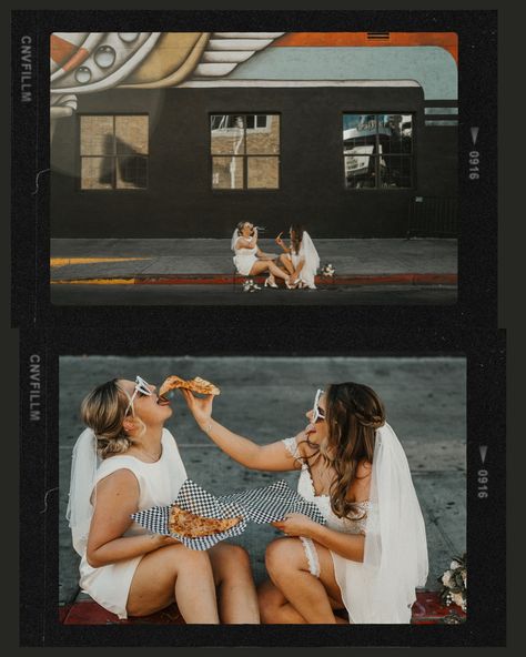 Elope in Vegas in a classic pink Cadillac, pop some bubbly, eat pizza and hit the slots. How much fun is this? Las Vegas Elopement Photographer: @treeoflifelasvegas @treeoflifefilmsandphotos Vegas Wedding Chapel: @littlewhiteweddingchapel . . . . #lasvegaselopementphotographer #lasvegasweddingphotographer #vegaselopement #elopement #weddinginspo #loveislove #lgbtqweddings #lgbtqweddingphotographer #elopementphotographer #dtlv #elopevegas #littlewhitechapel Elope In Vegas, Retro Vegas Elopement, Couples In Vegas Photography, Vegas Elopement Elvis, Las Vegas Elopement Photography, Las Vegas Lesbian Wedding, Vegas Wedding Chapel, Little White Chapel, Pink Cadillac