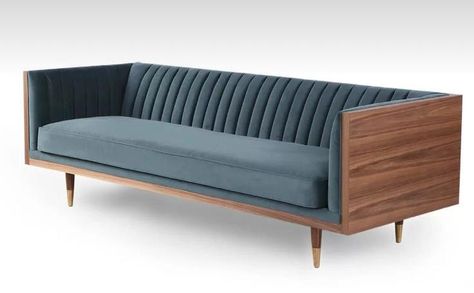 Modern Furniture Ideas, Diy Bank, Furnitur Ruang Keluarga, Wooden Sofa Designs, Modern Sofa Designs, Set Sofa, Home Furnishing Stores, Sofa Set Designs, Mid Century Sofa