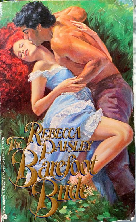 90s Romance, Historical Romance Book Covers, Barefoot Bride, Romance Book Covers Art, Historical Romance Novels, Romance Books Worth Reading, Avon Books, Novel Cover, Romance Novel Covers