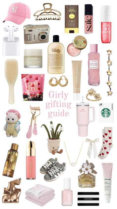 #wishlist #xmas #bday #gifting #wishlistideas #inspo #giftingguide #girly #girlsgirl #giftinginspo #shopping #gift #giftbasket #brrrbasket #ideas #shuffle #fyp #pinterest #shoppinginspo #pink #gold Balm Dotcom, Girly Gifts, French Vanilla, Vanilla Bean, Aesthetic Food, Essie, Pink Gold, Gift Baskets, Sephora