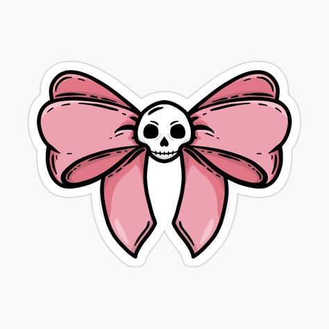 Spooky Stickers Aesthetic, Cute Goth Stickers, Sticker Art Aesthetic, Pastel Goth Aesthetic Art, Pastel Goth Tattoo Ideas, Goth Stickers Printable, Pastel Goth Drawing, Cute Goth Art, Cute Goth Tattoo