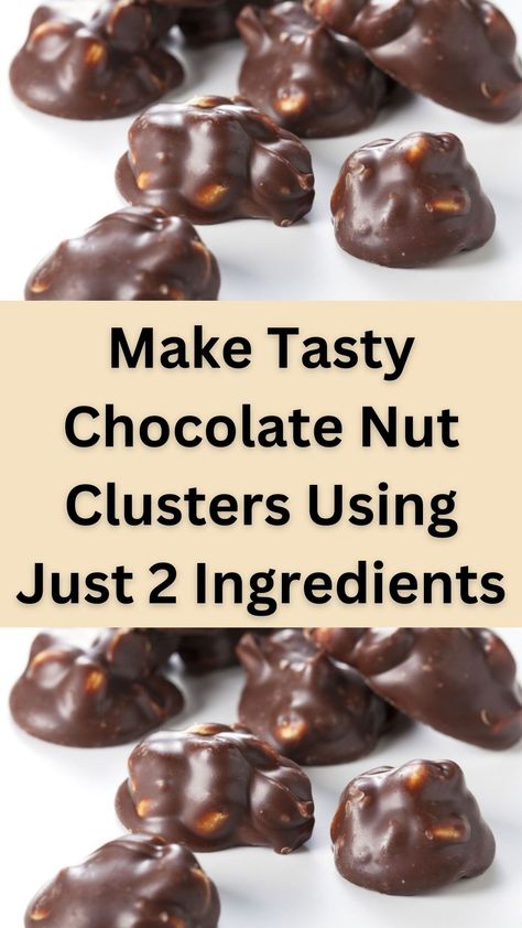 The holidays are full of get-togethers with friends and family. While it’s rude to show up to these events empty handed, sometimes there just isn’t enough time in the week to contribute a dessert. That’s when these Chocolate Nut Clusters come in.

They’re a super easy dessert to make and most everything you need is probably already in your pantry. The best part is that this recipe can easily be personalized. Chocolate Nut Clusters, Chocolate Nuts Clusters, Super Easy Dessert, Nut Clusters, Chocolate Clusters, Super Easy Desserts, Dessert To Make, Easy To Make Desserts, Chocolate Nuts