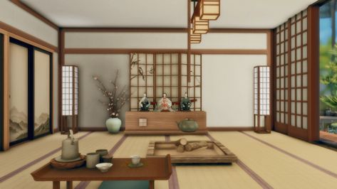 Japanese House I made this a long time ago but was too lazy to take pictures of it. Finally, here it is. Lot info: 30x20... Bloxburg Japanese House, Japanese House Plan, House Bloxburg, Forest Cabin, Simple House Plans, Island Living, Outdoor Retreat, City Living, Japanese House