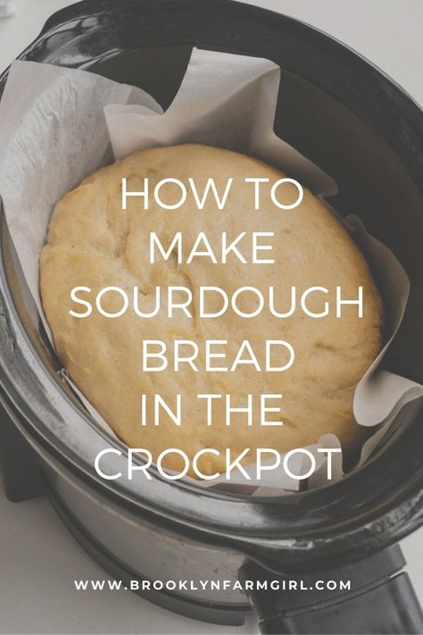 Crockpot Bread, Make Sourdough Bread, Crock Pot Bread, Slow Cooker Bread, Homemade Sourdough Bread, Bread Starter, Homemade Bread Recipes Easy, Homemade Bread Easy, Bread Machine Recipes