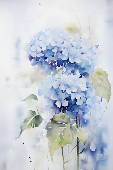 "Spring has come" let your mind relax and unwind. This makes it even easier for you to escape the stress of daily life and find peace of mind. Treat yourself to a little bit of peace and relaxation with a beautiful watercolor today! #watercolor #relax #relaxing #stressrelief Hydrangea Watercolor, Indian Invitation Cards, Indian Invitations, Hydrangeas Art, Hydrangea Painting, Mind Relaxation, Relax And Unwind, Flowers Watercolor, Flower Ornaments