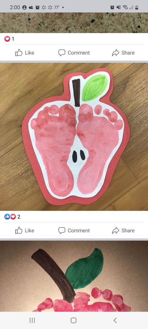 Apple Craft Infant, Infant Crafts, Nanny Activities, Teacher Crafts, Auntie Life, Science Board, Baby Apple, Infant Room, Apple Activities