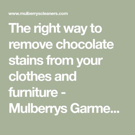 Removing Chocolate Stains, Got Chocolate, Cocoa Plant, Stain Remover Clothes, Chocolate Clothes, Chocolate Stains, Hershey Syrup, Clothes Furniture, Stain On Clothes