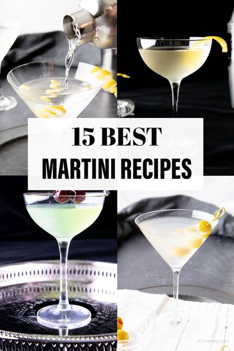 Best Martini Recipes from Beaming Baker. The best collection of the best martini recipes, from classic and dirty to sweet and tart, we’ve got the martini recipes to satisfy every palate! Sweet Martini Recipes, Chocolate Espresso Martini Recipe, Martini Recipes Classic, Coffee Martini Recipe, Best Martini, Best Martini Recipes, Cake Martini, Beaming Baker, Dirty Martini Recipe