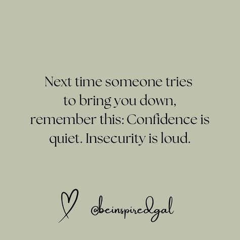 ✨True confidence doesn’t need to shout; it shines quietly and steadily, unshaken by the clamor around it. Hold your head high, and let your inner strength speak for itself.🫶🏼 🥰So excited for you to be here. SHARE this with a friend that needs an uplifting page and encouragement. @beinspiredgal @beinspiredgal 💫FOLLOW @beinspiredgal for more motivation and inspiration.✨ 💬Comment “LEARN” to get more information on how you can monetize a theme page.😊 #motivationquotes#bossladymindset#womenwh... How To Get Confidence, True Confidence, High Quotes, Quotes Mindset, Women Empowerment Quotes, Quotes Inspirational Positive, Empowerment Quotes, Quotes About Strength, Inner Strength