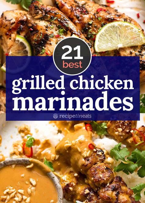 BEST Grilled Chicken marinades Grilled Chicken Marinades, Asian Marinade For Chicken, Curry Marinade, Best Grilled Chicken Marinade, Mexican Grilled Chicken, Bbq Chicken Marinade, Chicken Doner, Best Grilled Chicken, Recipes Steak