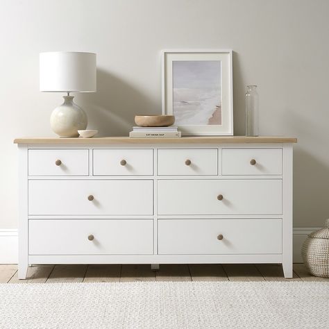 Drawers Decor, Low Chest Of Drawers, Drawer Cabinets, Ideas Habitaciones, Large Chest Of Drawers, Wide Chest Of Drawers, White Chest Of Drawers, White Chests, Built To Last