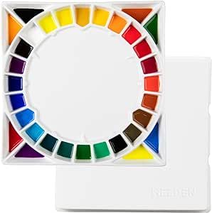 Ceramic Watercolor Palette, Ceramic Palette, Porcelain Paint, Tempera Painting, Artist Easel, The Color Wheel, Art Easel, Artist Palette, Watercolor Palette