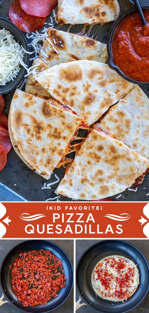 Pizzadilla Recipe, Oven Hamburgers, Nachos Supreme Recipe, Uncooked Tortillas, Pizza Quesadilla, Reheat Pizza, Kids Pizza, Mozzarella Pizza, Unique Pizza