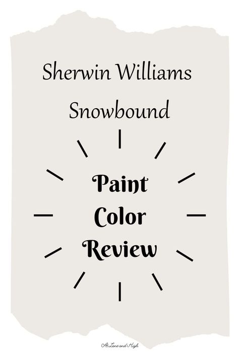 Sherwin Williams Snowbound is a warm white paint color that will give you the white paint color you look without looking too stark. It's gorgeous! Let's take a more in-depth look.