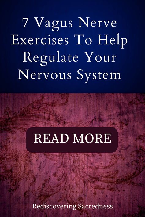 Looking for a way to regulate your nervous system? Try these 7 simple Vagus Nerve exercises! Follow our guide and rediscover the sacredness of connection, relaxation, and wellness. Click now to get started! Vegas Nerve Stimulator, Vagas Nerve Exercises, Vagus Nerve Exercises, Parasympathetic Nervous System Reset, Reset Vagus Nerve, Regulating Your Nervous System, Ways To Regulate Your Nervous System, Nervous System Reset, Vagus Nerve Reset