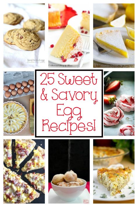 25 Sweet & Savory Egg Recipes Too Many Eggs, Butter Finger Dessert, Holiday Entertaining Food, Brownies Recipes, Cookies And Cups, Recipes Brownies, Sweet Savory Recipes, Recipe Cover, Recipes Cake