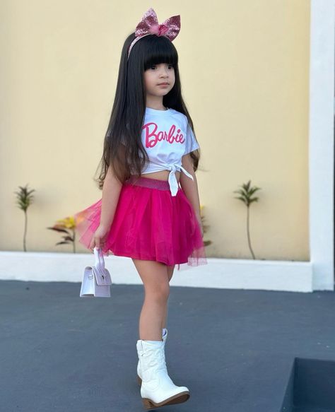 Barbie Outfits For Kids Birthday, Birthday Barbie Outfit, Barbie Birthday Party Outfit, Barbie Toddler Birthday Party, Barbie Birthday Outfit Kids, Barbie Outfits For Kids, Kids Wedding Outfits, Suits For Women Indian, Kids Outfits Daughters