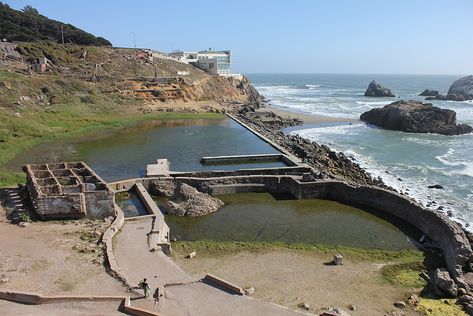 Sutro Baths San Francisco, Sutro Baths, Cliff House, Train Tracks, Lands End, Palace, Swimming Pools, San Francisco, Bath