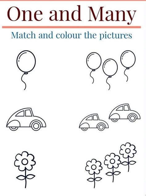 Colorful pictures of one and more Worksheet One And Many Worksheet, One And Many, Work Sheet, Black Quotes, Phonics Reading, Picture Description, School Activities, Colorful Pictures, Phonics