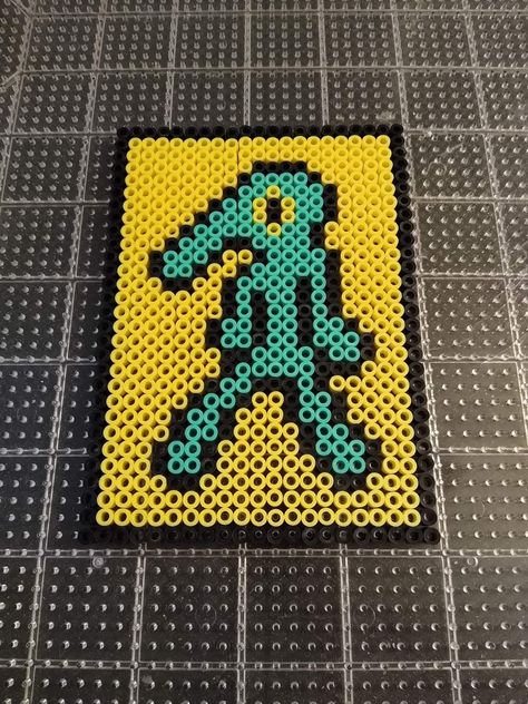 Handsome Squidward Perler Beads, Perler Beads Without Black, Patrick Star Perler Beads, 29 X 29 Pixel Art, Perler Beads Ideas Pokemon, Perler Wall Art, Meme Perler Beads, Perler Bead Patterns Minecraft, Trippy Perler