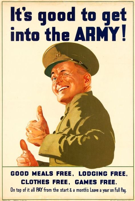 Join The Army, Wwii Propaganda Posters, Ww2 Propaganda Posters, Man In Uniform, Ww2 Propaganda, Wwii Propaganda, Army Recruitment, American Patriotism, Army Poster