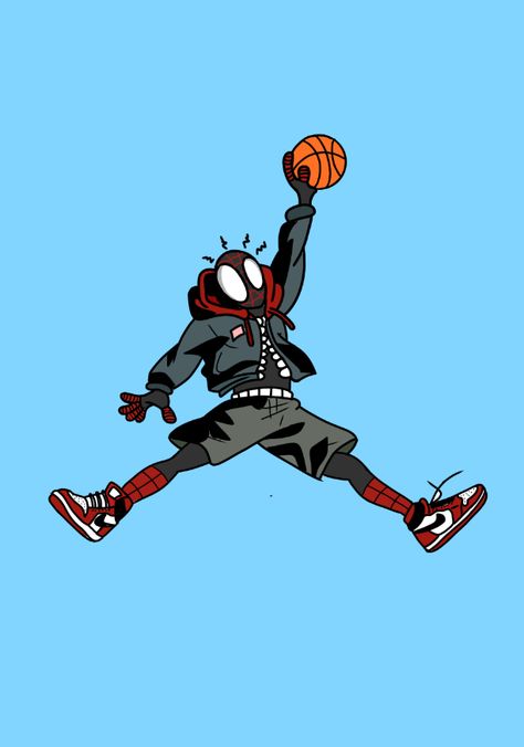 Basketball Drawings, Jordan Logo Wallpaper, Spiderman Cartoon, Image Spiderman, Spiderman Drawing, Cool Nike Wallpapers, Bola Basket, Spiderman Artwork, Spiderman Pictures