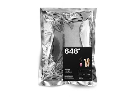 648° – Packaging Of The World Vacuum Packaging Design, Streetwear Packaging, Chicken Packaging, Metallic Packaging, Packaging Concept, Paper Bag Design, Space Food, Tshirt Packaging, Innovative Packaging