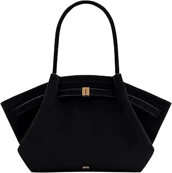 JW PEI Women's Hana Medium Faux Suede Tote Bag Jw Pei, Suede Tote Bag, Suede Tote, Black Bag, Black Tote Bag, Faux Suede, Top Handle Bag, For Free, Tote Bag