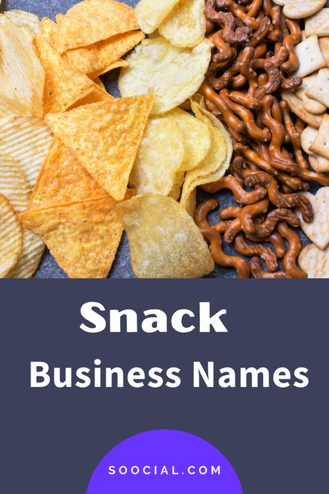 Snack Shop Name Ideas, Chaat Shop Name Ideas, Snack Name Ideas, Snack Business Name Ideas, Cafe Names Ideas, Snack Business, Best Junk Food, Vegan Chips, Unique Business Names