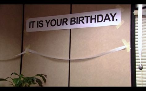 Office Themed Party, Office Birthday Party, It Is Your Birthday, Office Jokes, The Office Show, Office Fan, Office Themes, Office Memes, Office Birthday